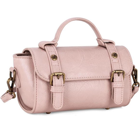 Montana West Handbags - Montana West Pink Mini Bag with Gold Accents